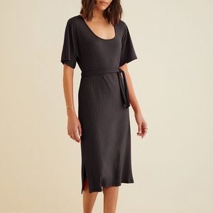 Amour Vert Serre ribbed knit dress